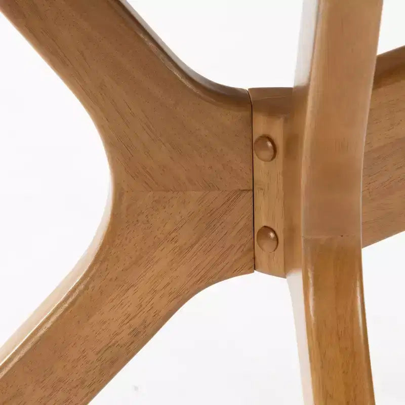 Tavolo da Pranzo Ovale da 62" per 4, Tavolo da Cucina in Legno Massello per Sala da Pranzo