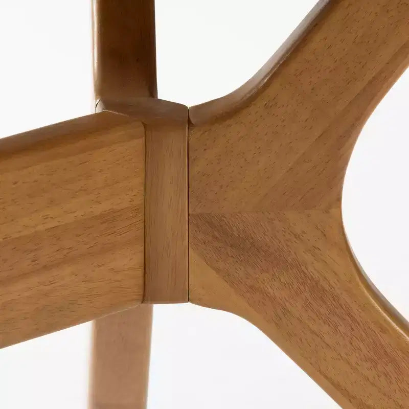 Tavolo da Pranzo Ovale da 62" per 4, Tavolo da Cucina in Legno Massello per Sala da Pranzo