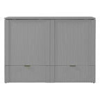 Letto a scomparsa full size con cassetto e prese e porte USB, design della struttura a carrucola