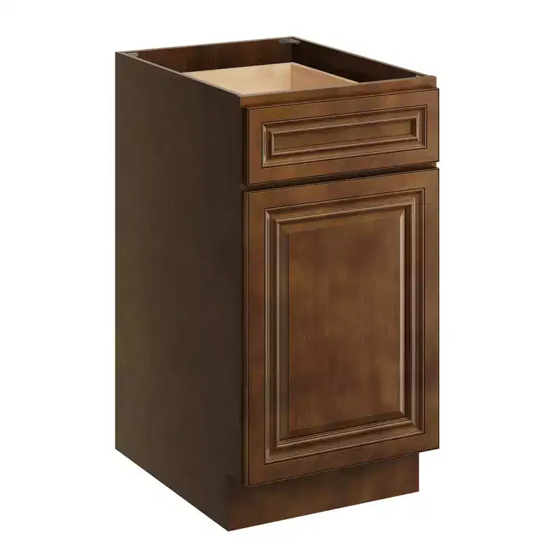 Base da Cucina 18" L x 34.5" A x 24" P con Cassetto Telaio in Compensato Chiusura Ammortizzata - Sovrapposizione Completa RTA