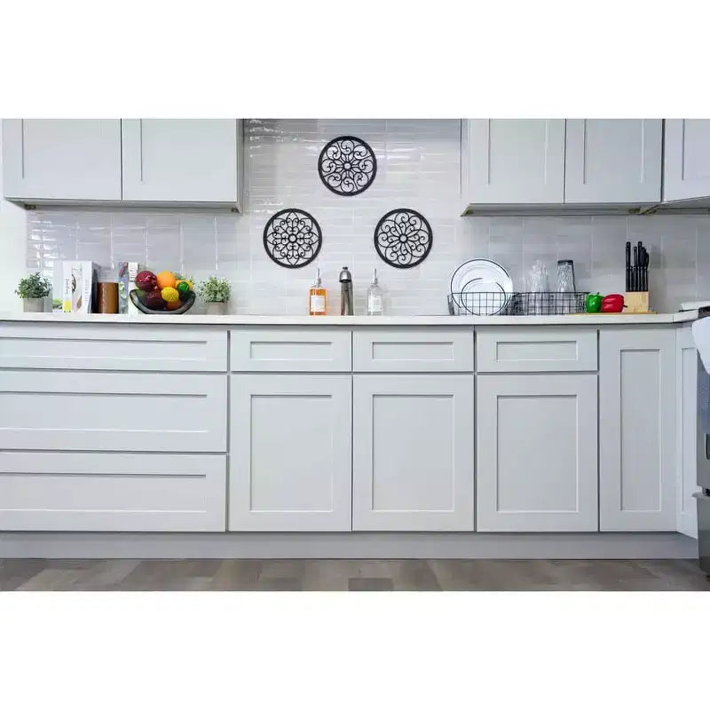 Base da Cucina 18" L x 34.5" A x 24" P con Cassetto Telaio in Compensato Chiusura Ammortizzata - Sovrapposizione Completa RTA