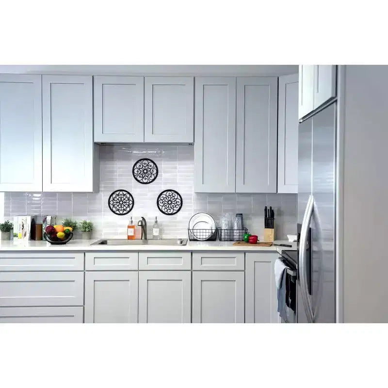 Base da Cucina 18" L x 34.5" A x 24" P con Cassetto Telaio in Compensato Chiusura Ammortizzata - Sovrapposizione Completa RTA