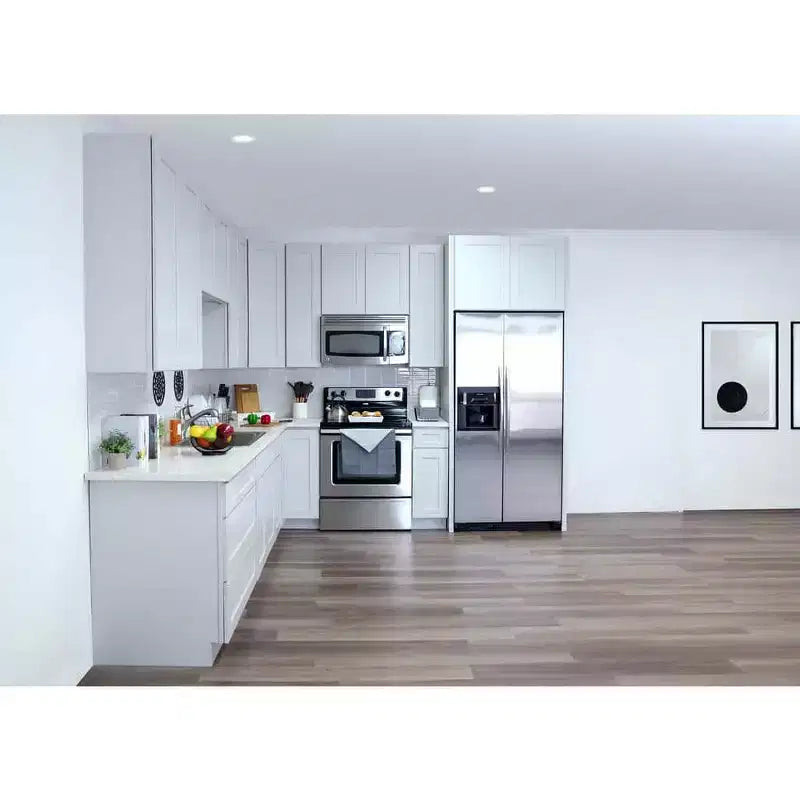 Base da Cucina 18" L x 34.5" A x 24" P con Cassetto Telaio in Compensato Chiusura Ammortizzata - Sovrapposizione Completa RTA