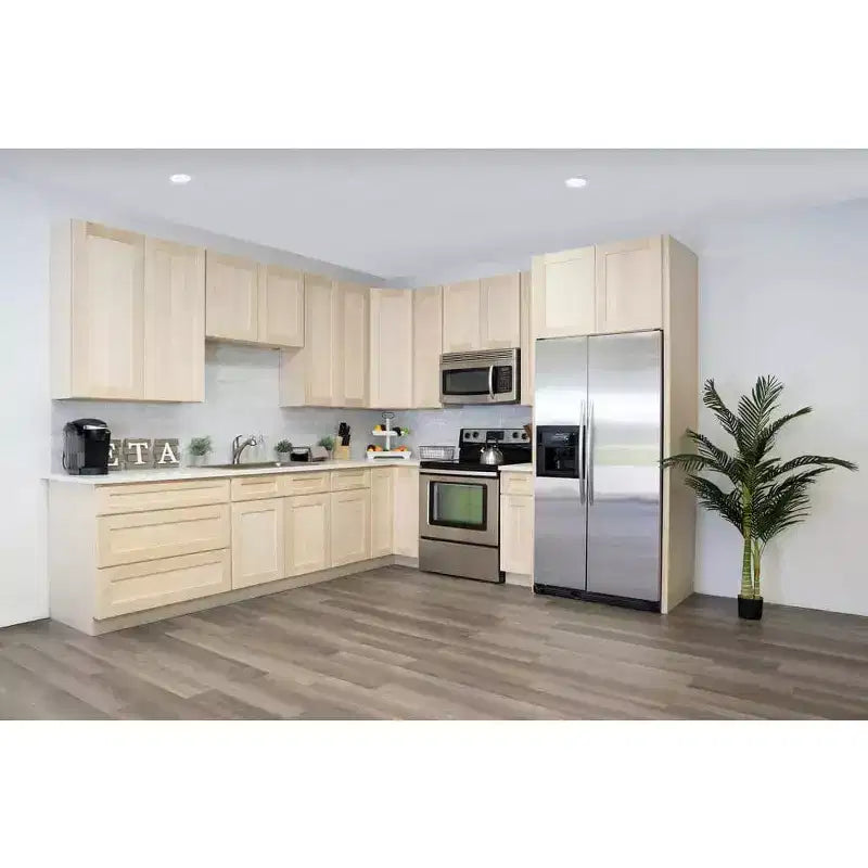 Base da Cucina 18" L x 34.5" A x 24" P con Cassetto Telaio in Compensato Chiusura Ammortizzata - Sovrapposizione Completa RTA