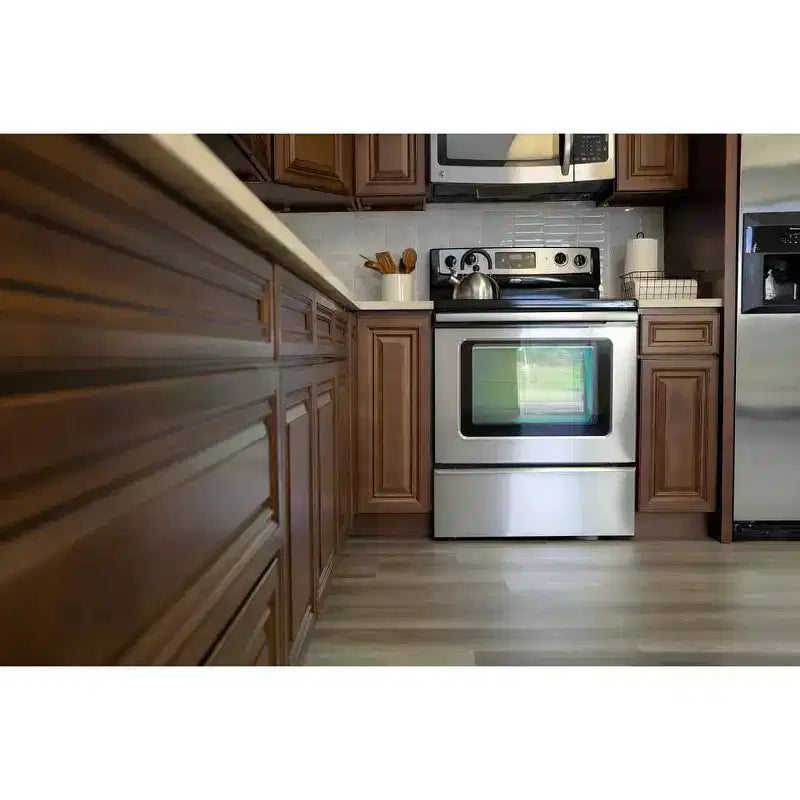 Base da Cucina 18" L x 34.5" A x 24" P con Cassetto Telaio in Compensato Chiusura Ammortizzata - Sovrapposizione Completa RTA