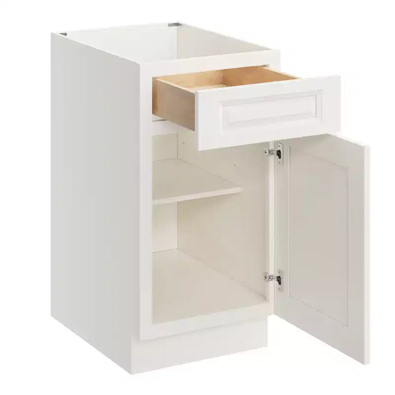 Base da Cucina 18" L x 34.5" A x 24" P con Cassetto Telaio in Compensato Chiusura Ammortizzata - Sovrapposizione Completa RTA