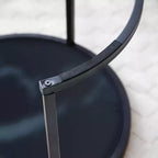Set di 2 tavolini da caffè rotondi impilabili, tavolino laterale, tavolino da cocktail, tavolino da centro con robusta struttura in metallo