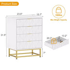 Cassettiera in tessuto a 4 cassetti per camera da letto, Comodino piccolo con piano in legno, Comodino moderno