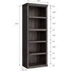 Libreria a 3 Ripiani, Scaffale in Legno Autoportante, Organizzatore Espositivo, per Libri e Oggetti Decorativi