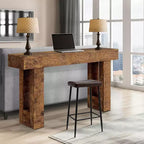 Console da Ingresso 63, Tavolino da Divano Lungo, Tavolo in Legno per Ingresso
