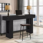 Console da Ingresso 63, Tavolino da Divano Lungo, Tavolo in Legno per Ingresso