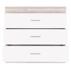 Cassettiera Verticale Moderna Minimalista a 5 Cassetti con Maniglie in Metallo e Cassetto Superiore con Serratura, Comò per Camera da Letto, Ingresso