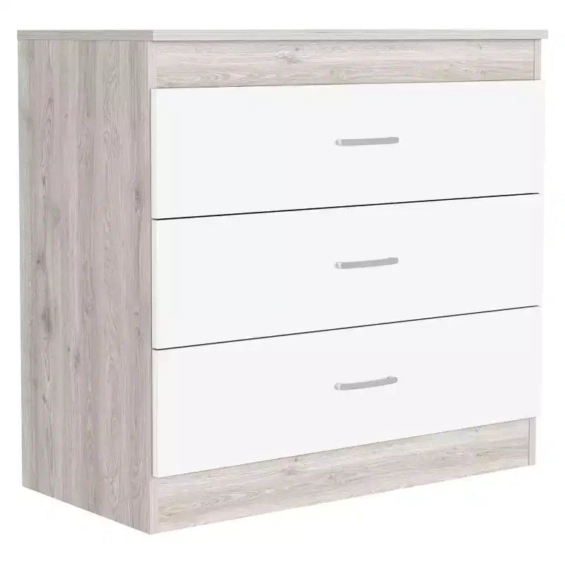 Cassettiera Verticale Moderna Minimalista a 5 Cassetti con Maniglie in Metallo e Cassetto Superiore con Serratura, Comò per Camera da Letto, Ingresso