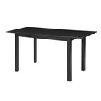 59 Extendable Dining Table  Seats 4-8 |Modern Drop-Leaf Kitchen & Home Office Table for Small Spaces