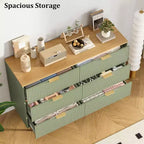 Cassettiera a 6 cassetti, Cassettiera in legno, Cassettiere di design moderno con pannello scanalato per soggiorno, camera da letto, armadio, corridoio, ingresso