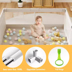 Box per neonati 59x59 pollici, recinzione sicura e durevole per bambini e neonati, uso interno ed esterno, perfetto per il gioco e l'apprendimento