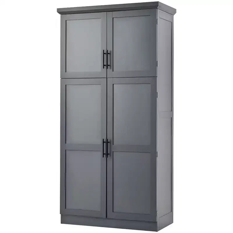 Dispensa da cucina a colonna 35,5 pollici con 4 ante e ripiani estraibili