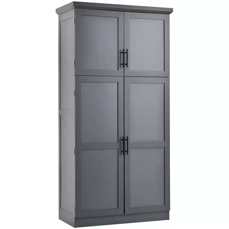 Dispensa da cucina a colonna 35,5 pollici con 4 ante e ripiani estraibili