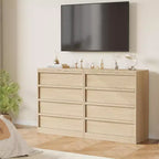 Comò a 4 Cassetti per Camera da Letto, Cassettiera Moderna Semplice, Cassettiera in Legno con Cassetti Profondi per Soggiorno, Corridoio, Ingresso