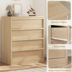 Comò a 4 Cassetti per Camera da Letto, Cassettiera Moderna Semplice, Cassettiera in Legno con Cassetti Profondi per Soggiorno, Corridoio, Ingresso
